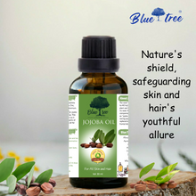 Load image into Gallery viewer, Jojoba Oil- 100% natural and premium cold pressed oil for face, skin and hair - Jojoba Oil for Hair Growth, Moisturizing Skin & Makeup Primer