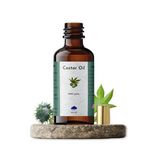Load image into Gallery viewer, Castor Oil- 100% natural and premium cold pressed oil for Hair Growth, hair fall control and Stronger Hair- Hydrates Skin & Reduces Wrinkles, Nail care