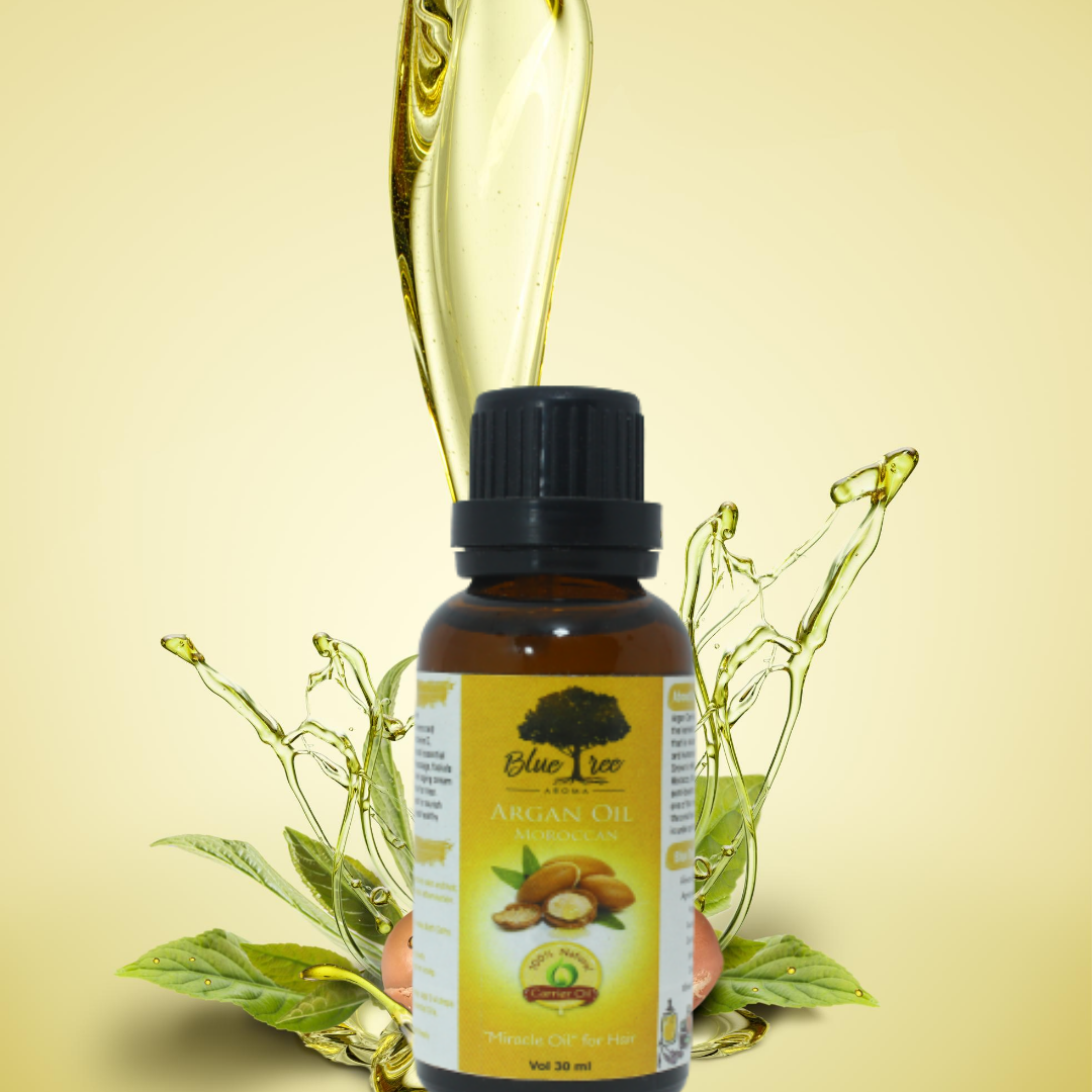 Argan Oil - 100% natural and premium cold pressed oil for healthy and Frizz-Free Hair - for Dry and Coarse Hair & Skin- Hair fall control and hair growth