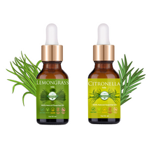 Load image into Gallery viewer, Monsoon Care Essential Oils (Lemongrass and Citronella 10 ml each)