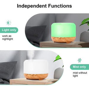 Round Mist: Aroma Mistifier Light Wood (With 2 oils)