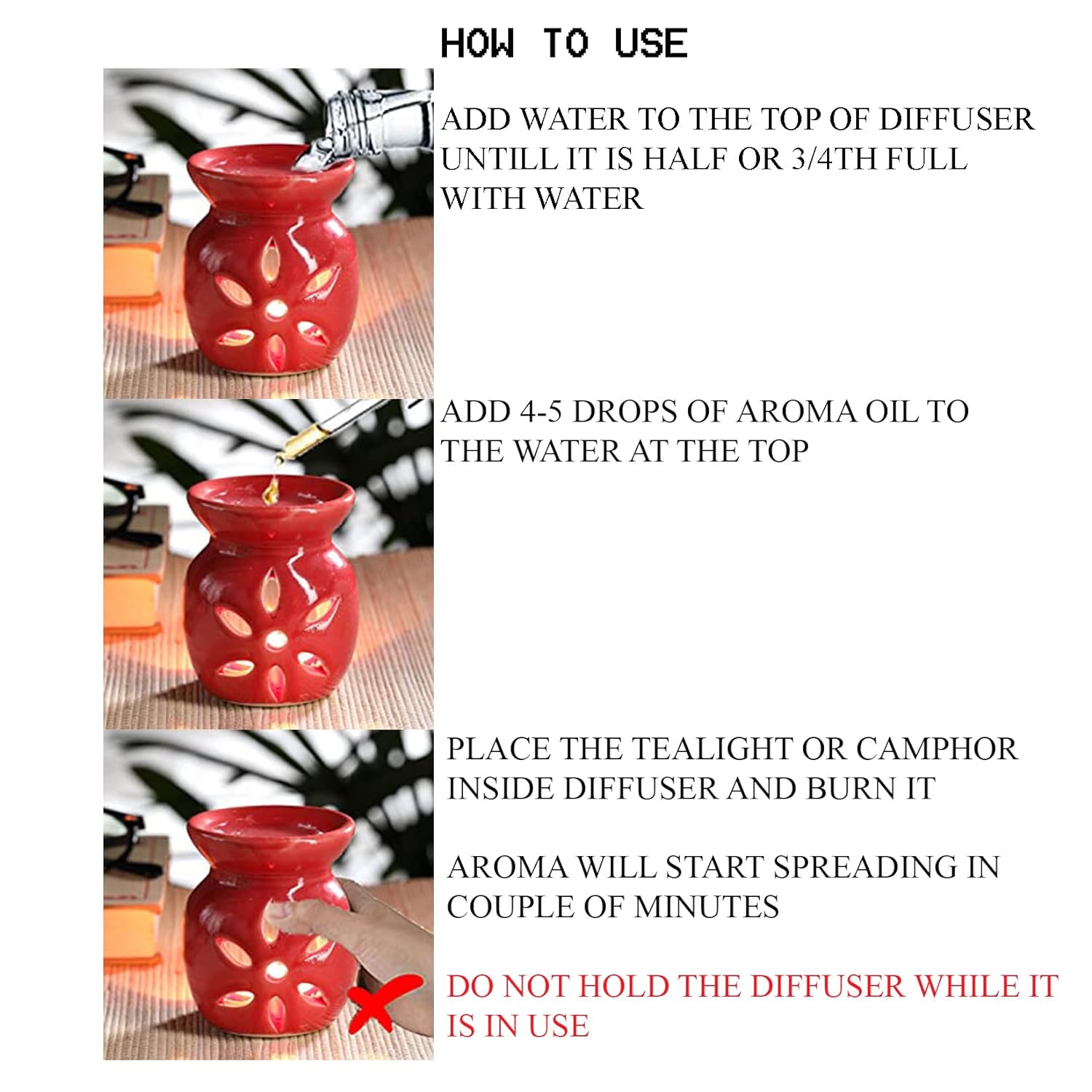 Small Candle Diffuser: Off White