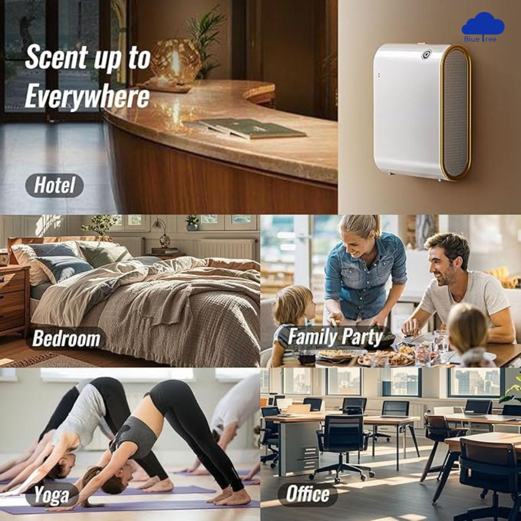 Mini Scent Machine (App Controlled) For Showroom, Gym, Clinic, Office, Home (Covers 1500-2000 sqfts)