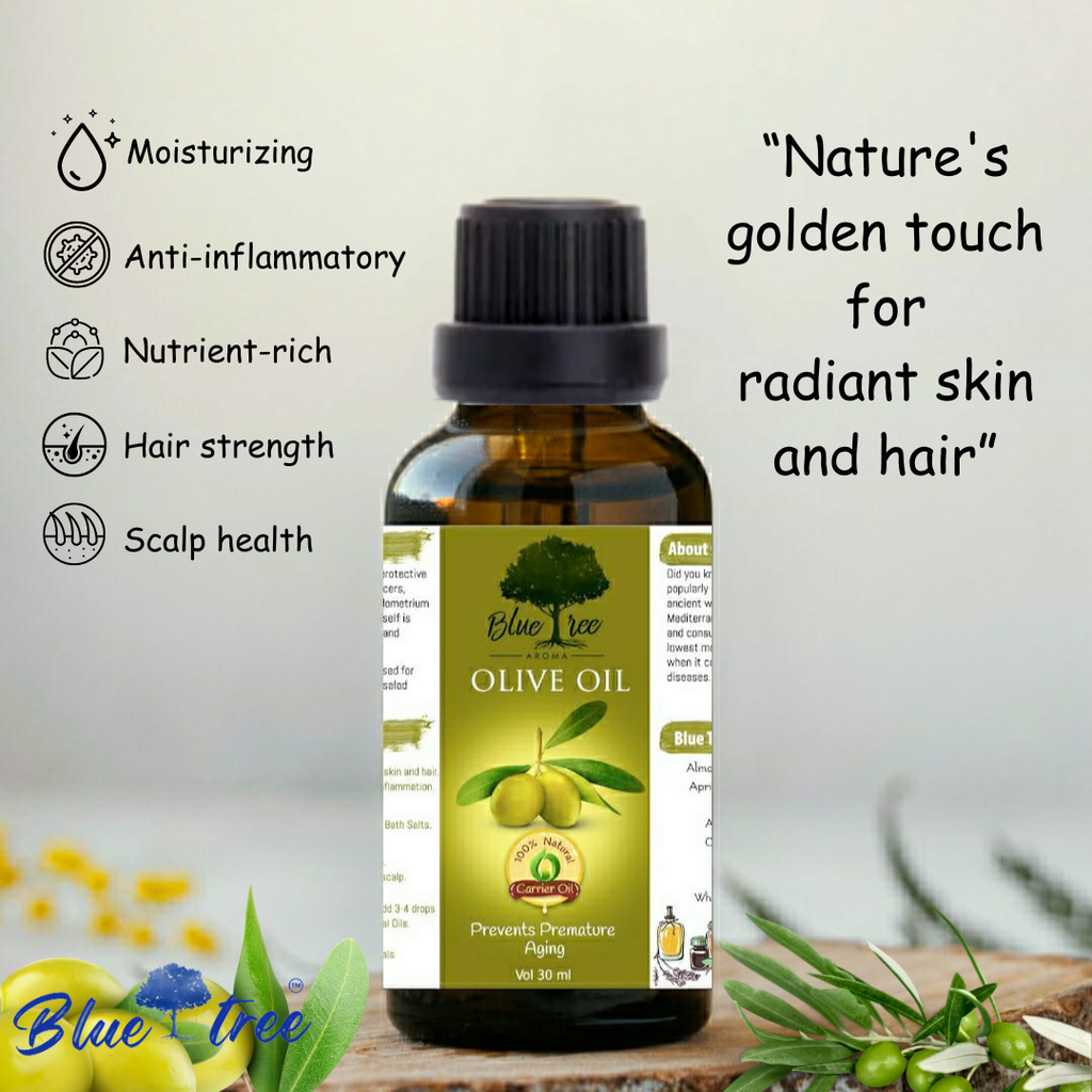 Olive Oil  - 100% Natural and Premium Cold Pressed Virgin Oil for Hair and Skin Care- Jaitun ka tel