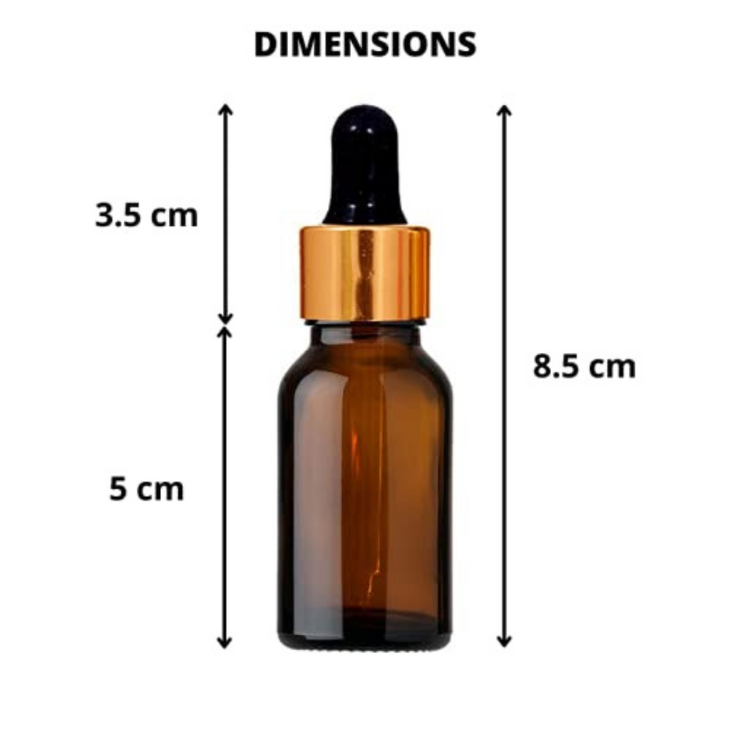 10 ml Empty Amber Glass Bottle with Dropper