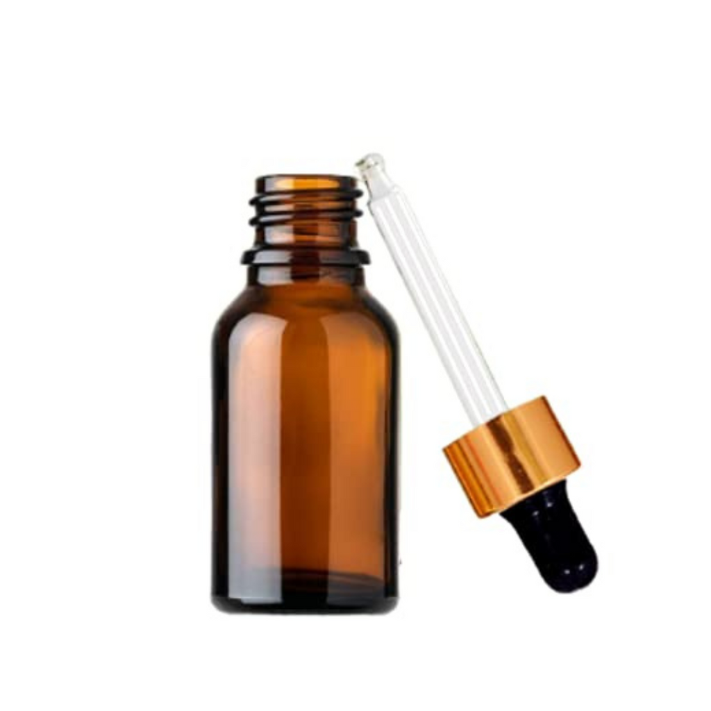 10 ml Empty Amber Glass Bottle with Dropper