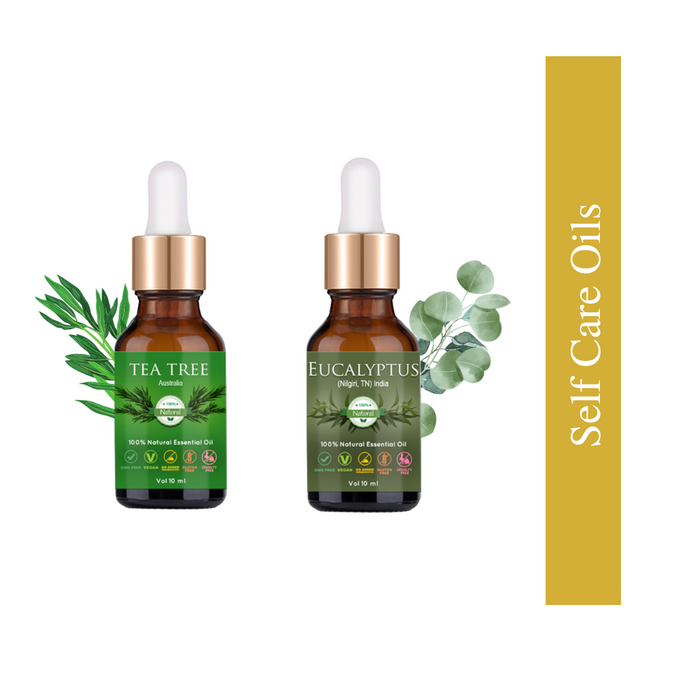 Self Care Essential Oils (Tea Tree and Eucalyptus 10 ml each)
