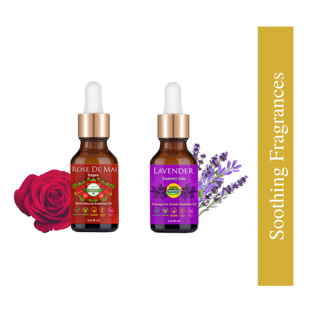 Rose Lavender Essential Oils (10 ml each)