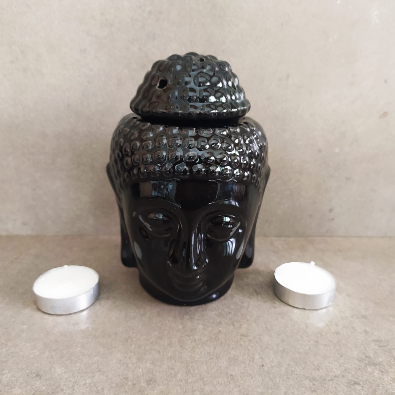 Buddha Oil Warmer: Black
