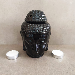Buddha Oil Warmer: Black