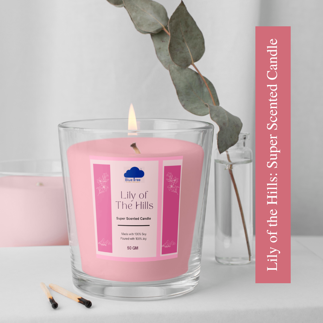 Lily of the Hills: Soy Wax Aroma Candle 50 gm