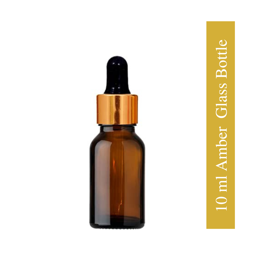 10 ml Empty Amber Glass Bottle with Dropper