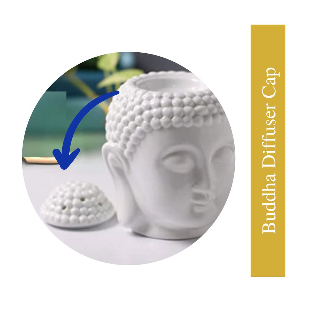 Small White Buddha Cap