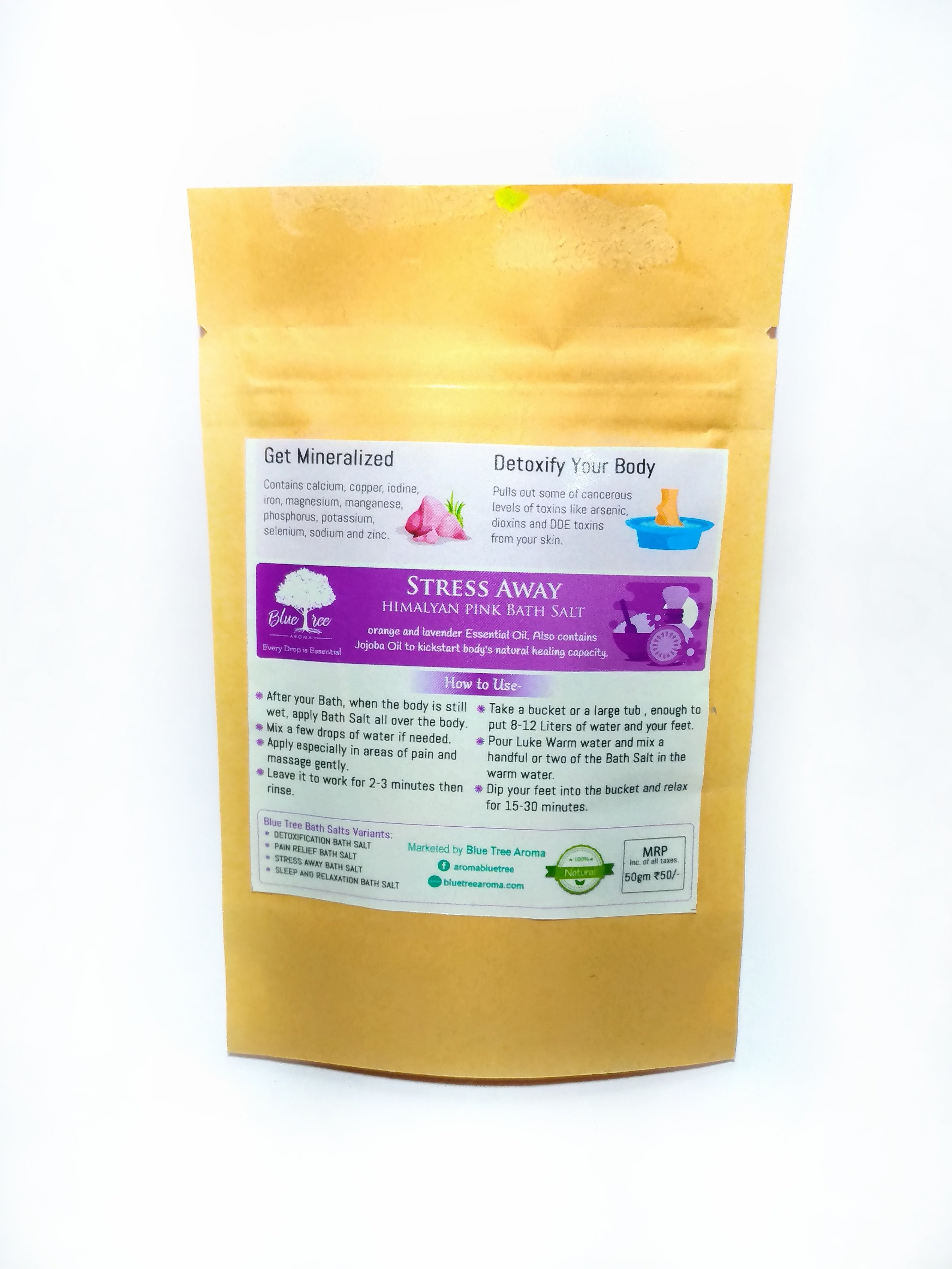 Stress Away Bath Salt - Blue Tree Aroma
