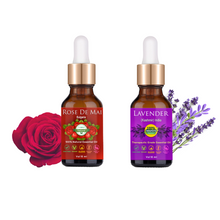 Load image into Gallery viewer, Rose Lavender Essential Oils (10 ml each)

