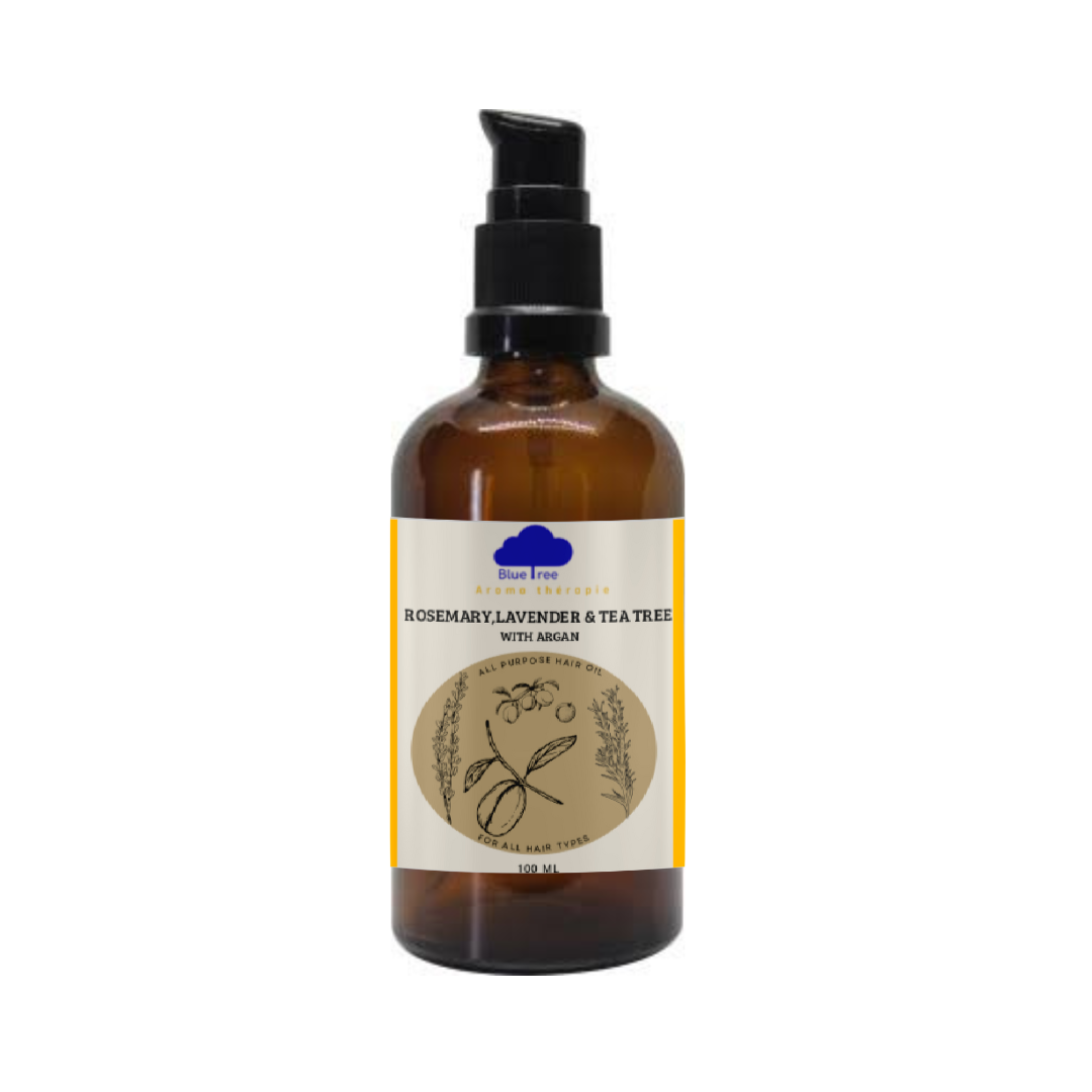 Hair Oil: Rosemary, Lavender and Tea Tree With Argan